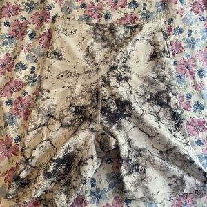 Tie die biker shorts